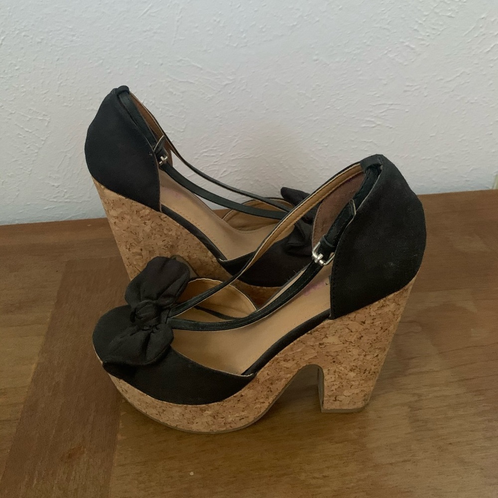 Black wedge from Justfab
